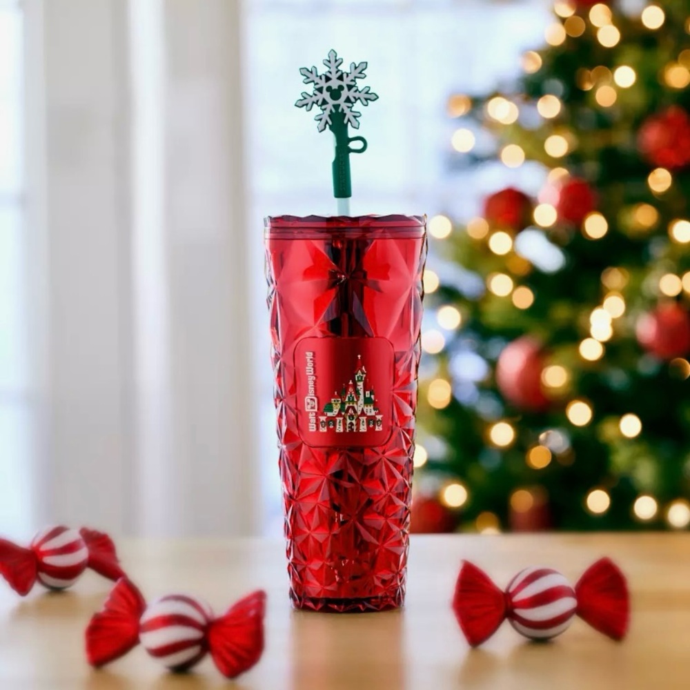 Starbucks x Walt Disney World | 2024 Castle Holiday Bling Tumbler Cup, Red